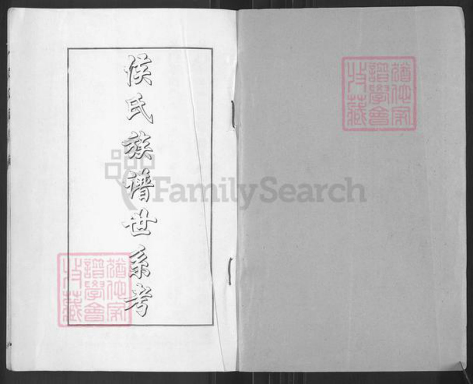 湖北省武汉市侯氏族谱-侯氏族谱.pdf电子版插图1