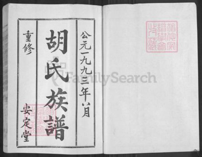 山东省枣庄市薛城区胡氏安定堂族谱-兰陵(今枣庄市)胡氏族谱.pdf电子版插图2