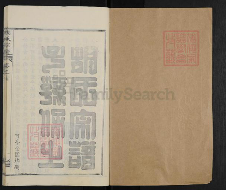 湖北省武汉市黄陂区六指街道胡氏族谱-胡氏宗谱.pdf电子版插图1