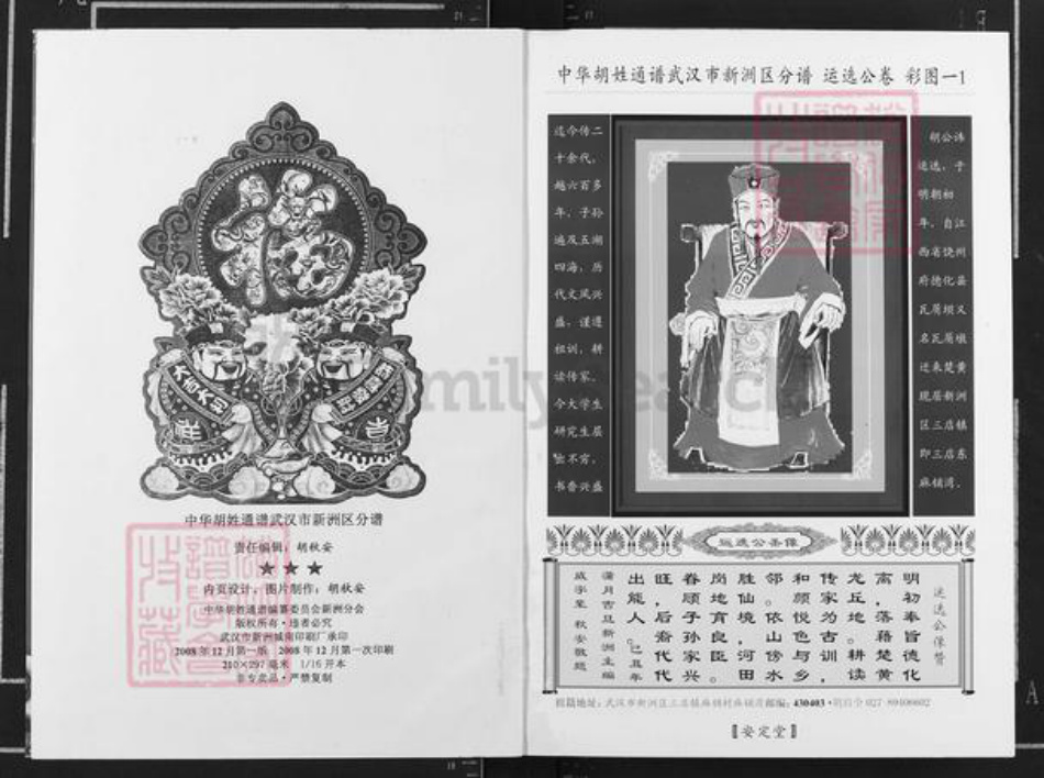 湖北省武汉市新洲区胡氏安定堂族谱-中华胡氏通谱.武汉市新洲区分谱.pdf电子版插图2