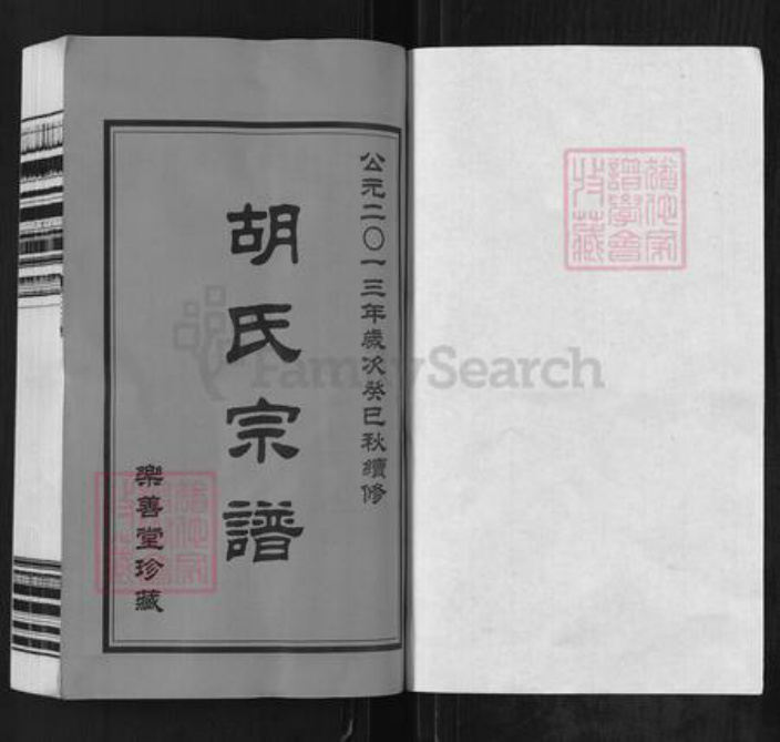 江苏省常州市武进县胡氏乐善堂族谱-胡氏宗谱.pdf电子版插图1