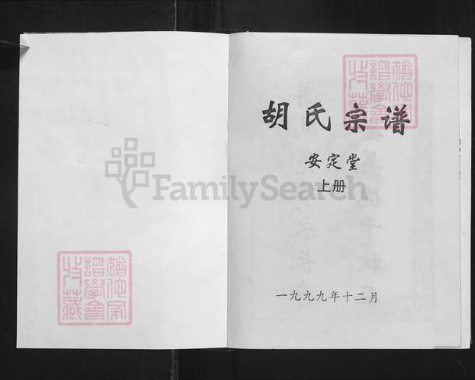 湖北省孝感市孝南区三汊镇胡氏安定堂族谱-胡氏宗谱.pdf电子版插图1