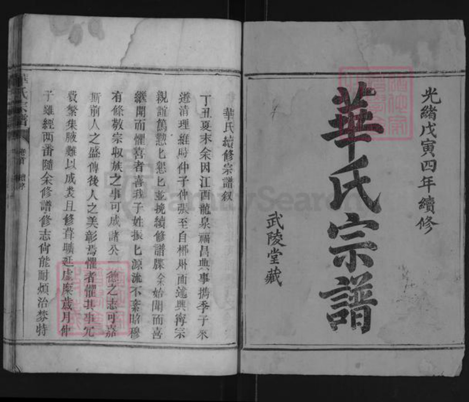 福建省龙岩市长汀县华氏武陵堂族谱-武陵华氏宗谱.pdf电子版插图1