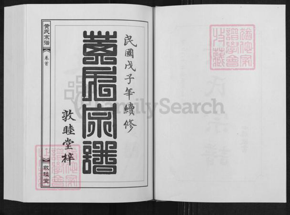 湖北省武汉市新洲区黄氏敦睦堂族谱-黄氏宗谱.pdf电子版插图2