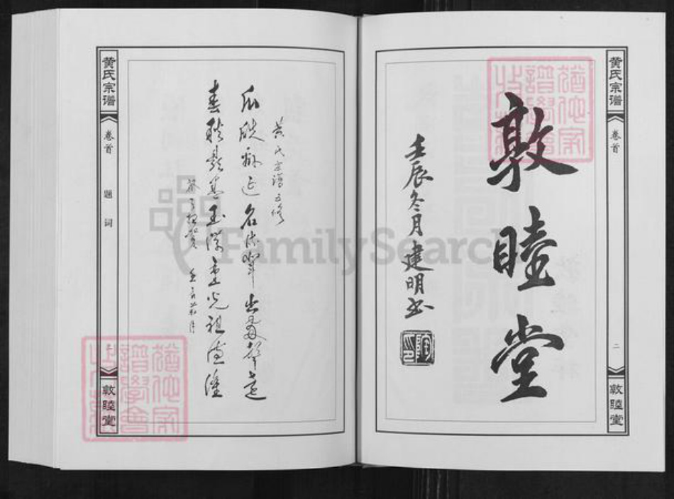 湖北省武汉市新洲区黄氏敦睦堂族谱-黄氏宗谱.pdf电子版插图3