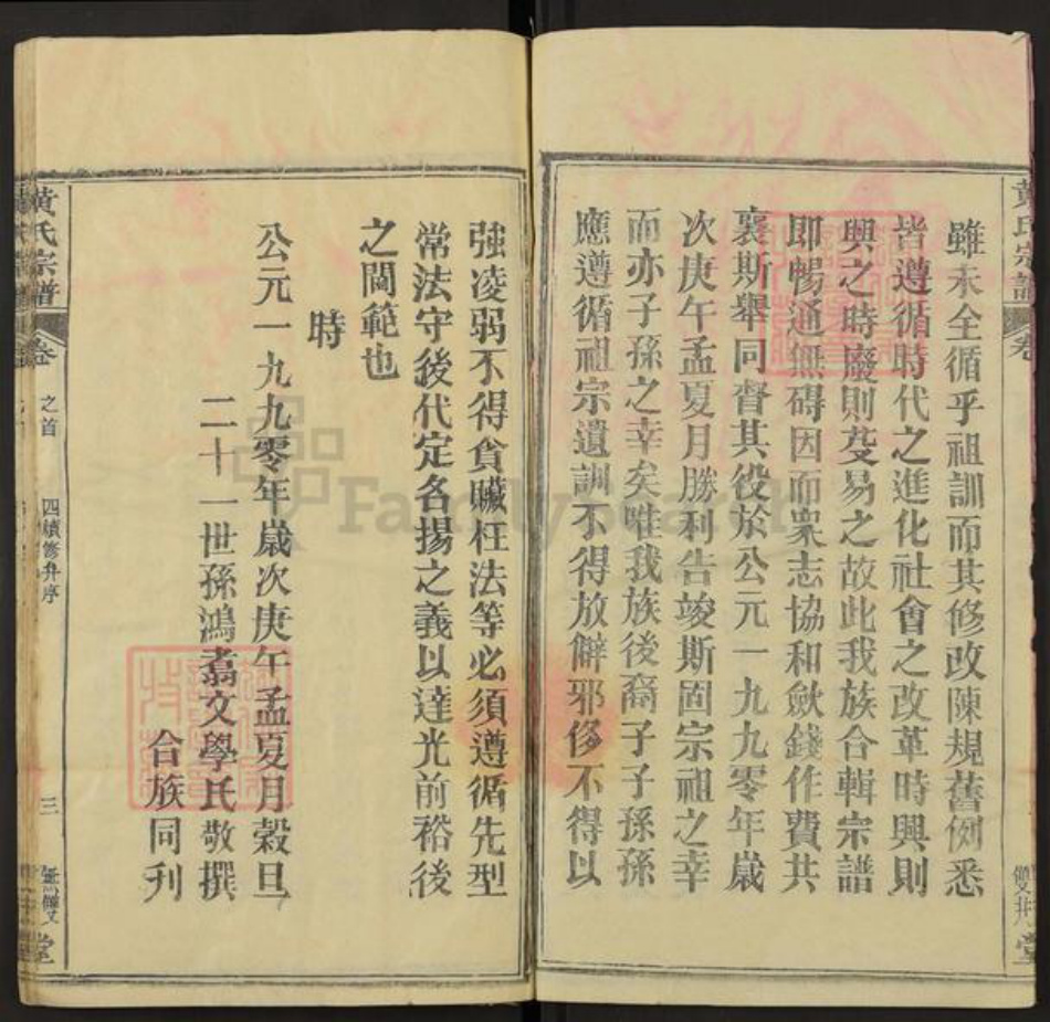 湖北省武汉市新洲区黄氏无双双井堂族谱-黄氏宗谱.pdf电子版插图3