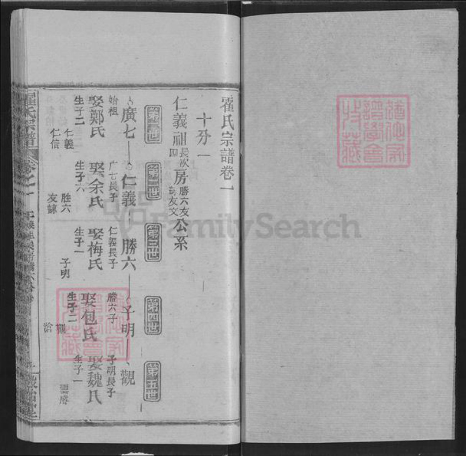 湖北省武汉市新洲区凤凰镇霍氏榖贻堂族谱-霍氏宗谱.pdf电子版插图1