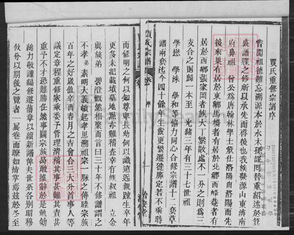 安徽省合肥市巢湖市夏阁镇贾氏洽安堂族谱-巢邑贾氏宗谱.pdf电子版插图2