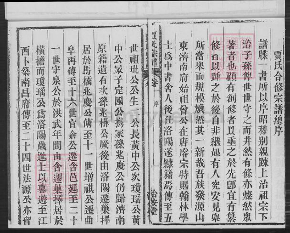 安徽省合肥市巢湖市夏阁镇贾氏洽安堂族谱-巢邑贾氏宗谱.pdf电子版插图4