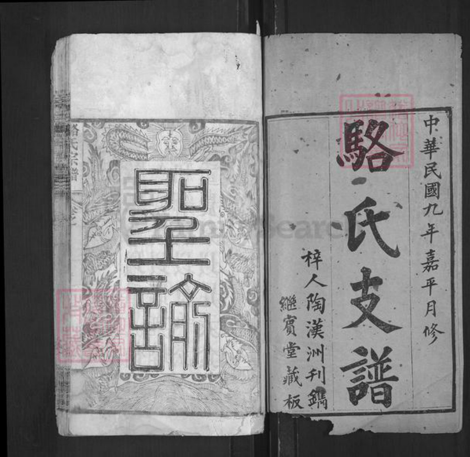 湖北省武汉市新洲区骆氏继宾堂族谱-骆氏支谱.pdf电子版插图1
