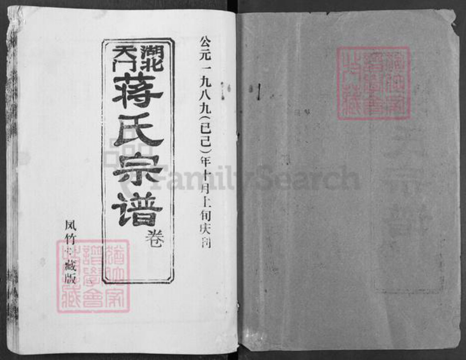 湖北省天门市干驿镇蒋氏凤竹堂族谱-湖北天门蒋氏宗谱.pdf电子版插图1