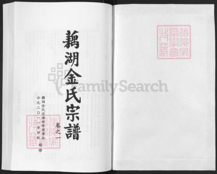 浙江省金华市金东区金氏族谱-藕湖金氏宗谱.pdf电子版插图1