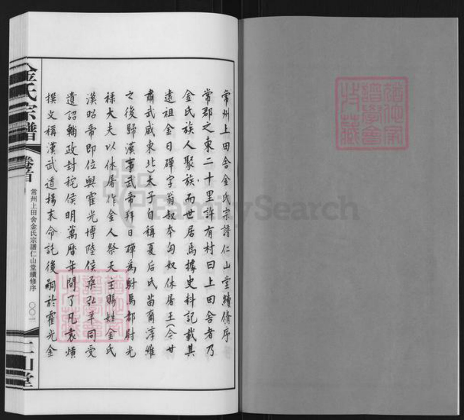 江苏省常州市武进县金氏仁山堂族谱-金氏宗谱.pdf电子版插图2 江苏省常州市武进县金氏仁山堂族谱-金氏宗谱.pdf电子版插图2