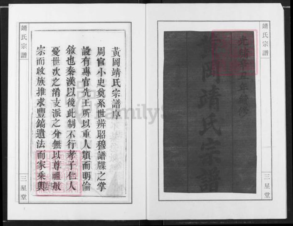 湖北省武汉市新洲区靖氏三星堂族谱-黄冈靖氏宗谱.pdf电子版插图 湖北省武汉市新洲区靖氏三星堂族谱-黄冈靖氏宗谱.pdf电子版插图