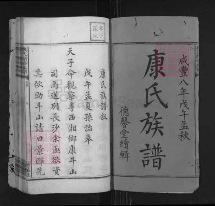 湖南省湘潭市湘乡市湘乡康氏德馨堂族谱-康氏续修族谱.pdf电子版插图1