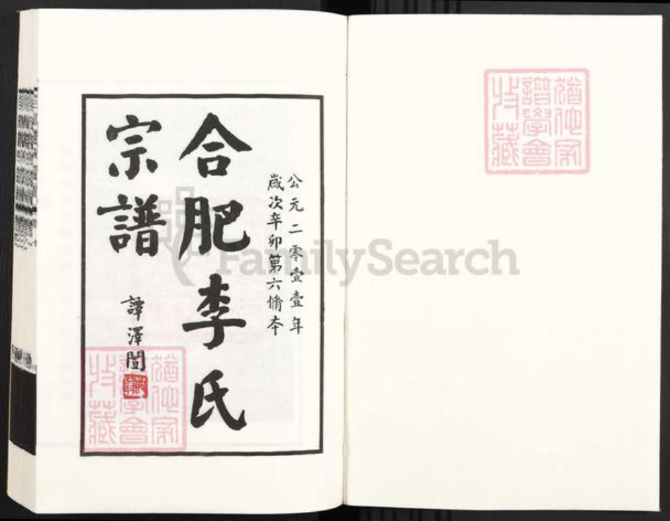 安徽省合肥市肥东县李氏族谱-合肥李氏宗谱.pdf电子版插图1