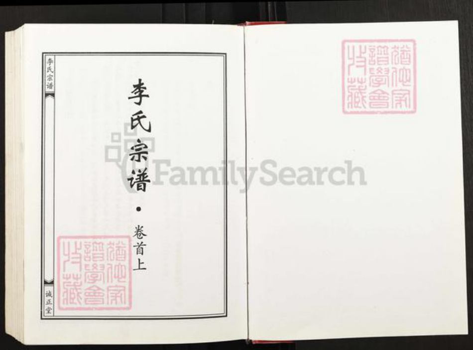 湖北省武汉市黄陂区黄陂李氏诚正堂族谱-李氏宗谱.pdf电子版插图1