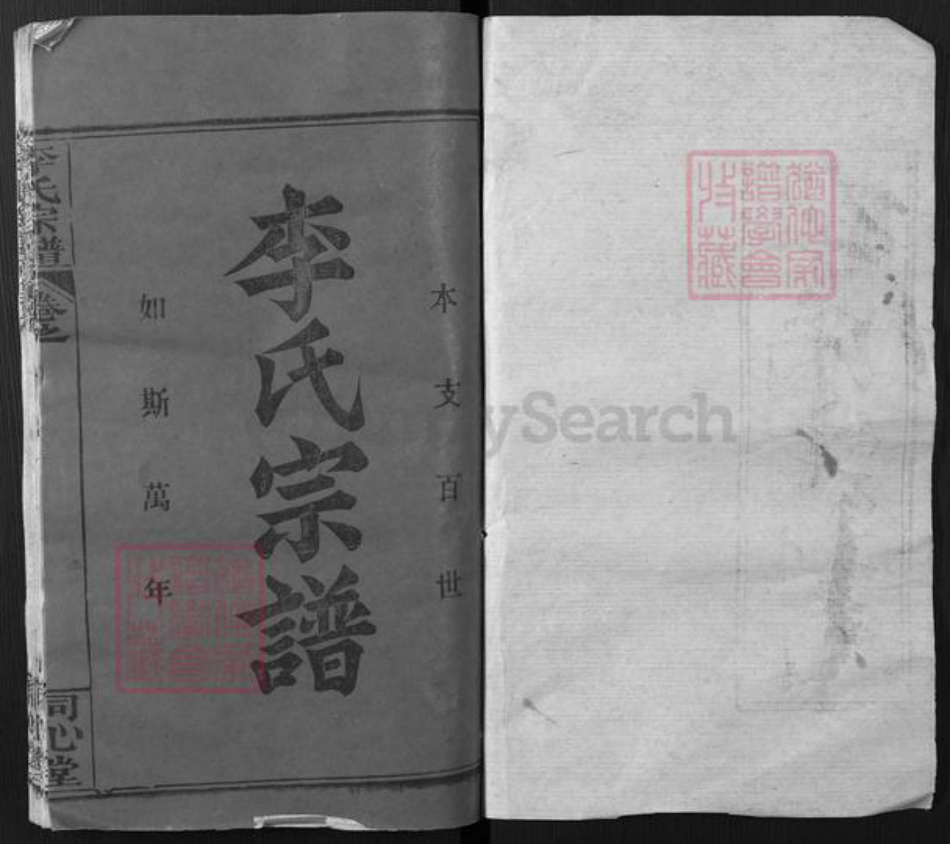湖北省黄冈市麻城市李氏同心堂族谱-李氏宗谱.pdf电子版插图1