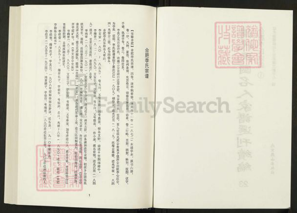 安徽省合肥市李氏族谱-清代民国名人家谱选刊续编.第23~24册.合肥李氏宗谱.pdf电子版插图2