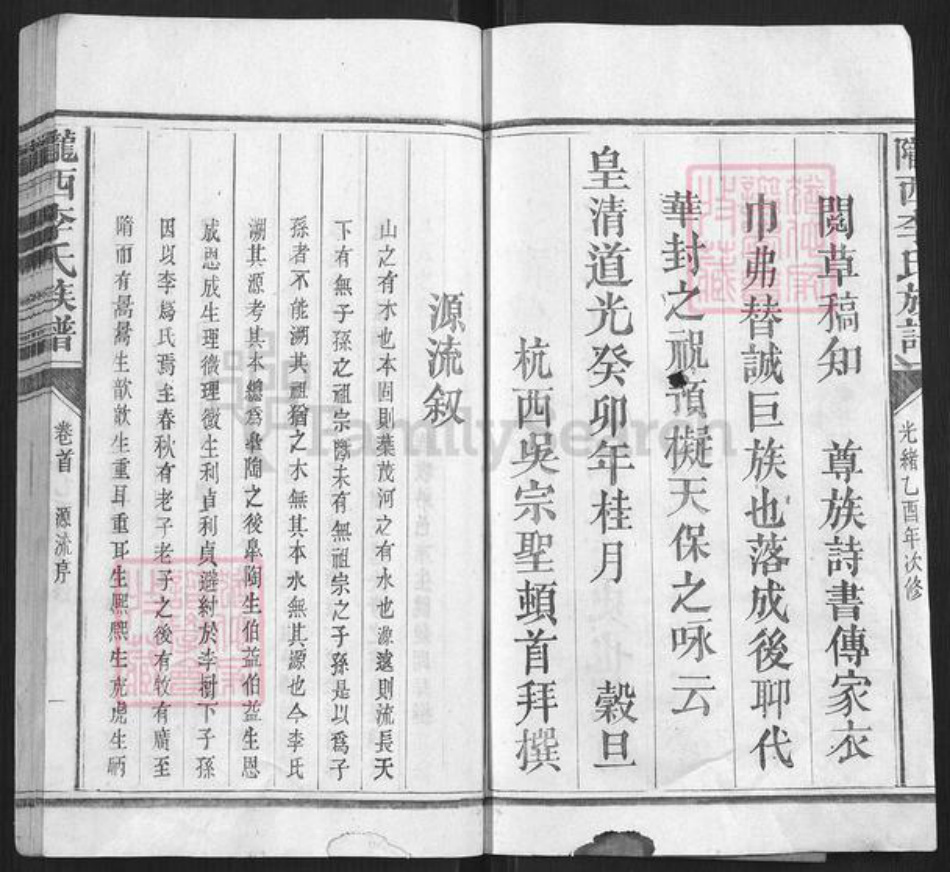 福建省南平市光泽县李氏族谱-陇西李氏族谱 [6卷首1卷].pdf电子版插图2