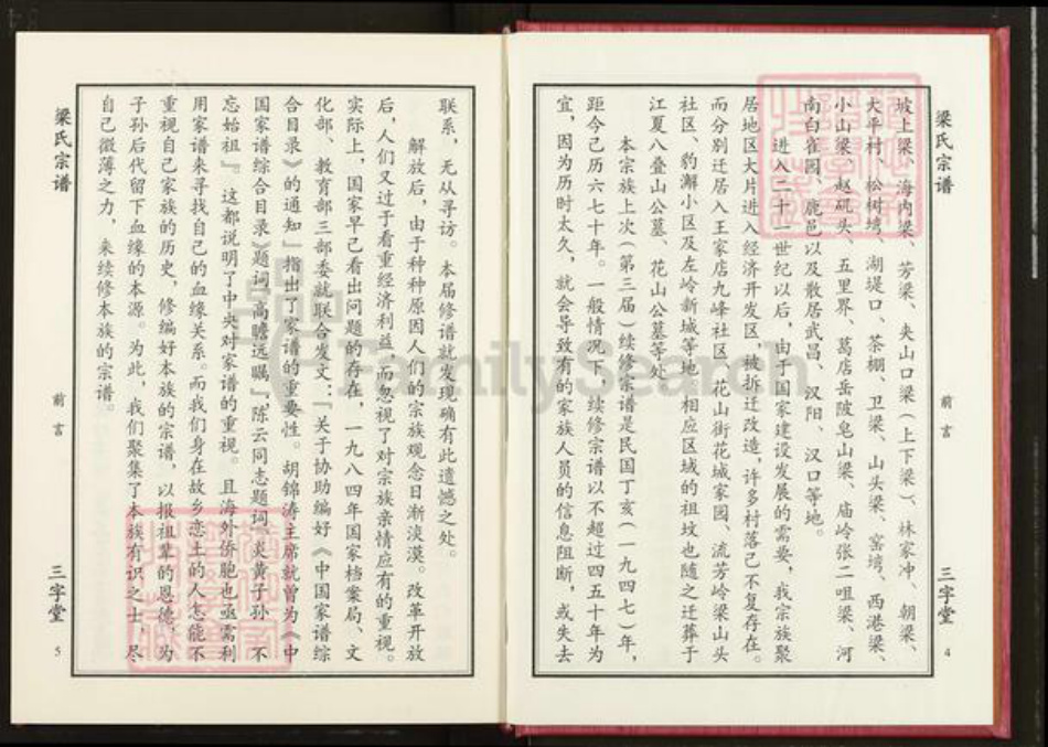 湖北省武汉市洪山区梁氏三字堂族谱-梁氏宗谱.pdf电子版插图4