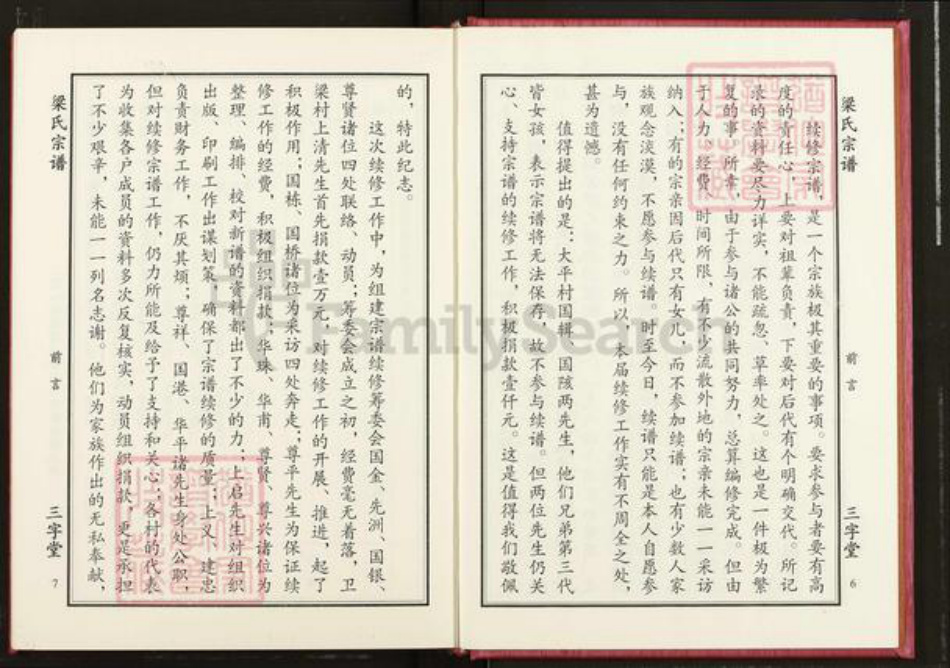 湖北省武汉市洪山区梁氏三字堂族谱-梁氏宗谱.pdf电子版插图5