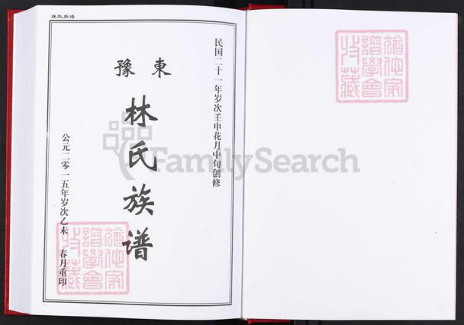 河南省周口市扶沟县林氏族谱-豫东林氏族谱.pdf电子版插图1