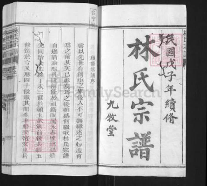 福建省泉州市永春县石鼓镇林氏九牧堂族谱-林氏续修宗谱.pdf电子版插图1