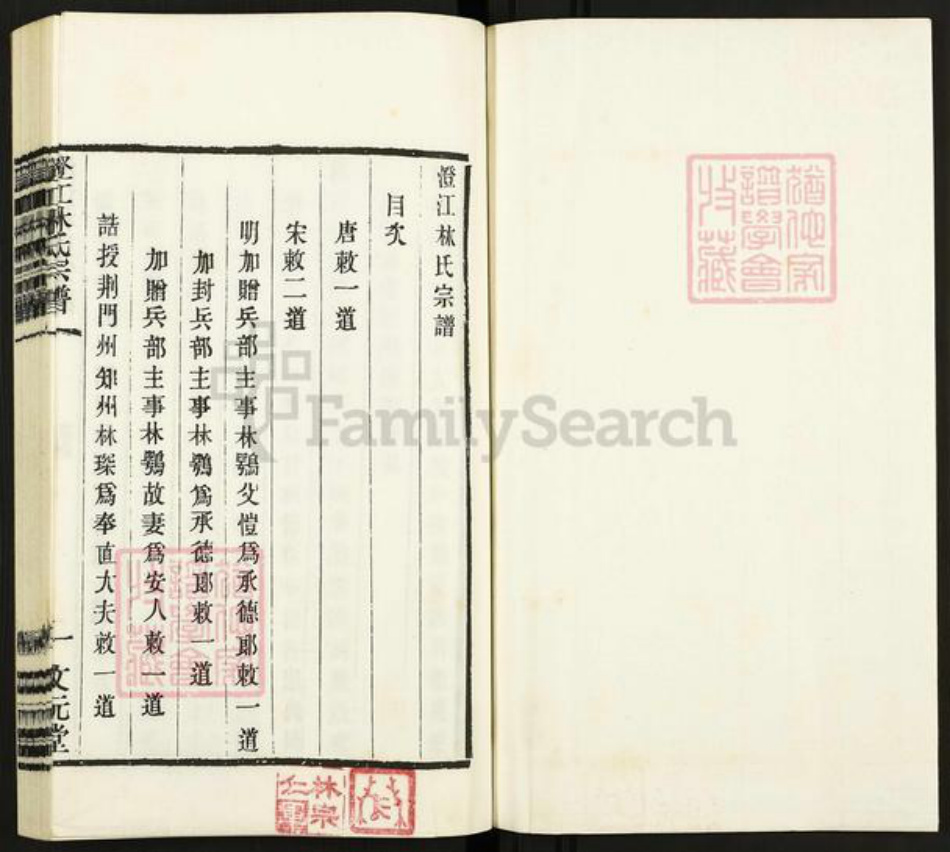 江苏省无锡市江阴市青阳镇林氏文元堂族谱-澄江林氏宗谱.pdf电子版插图1