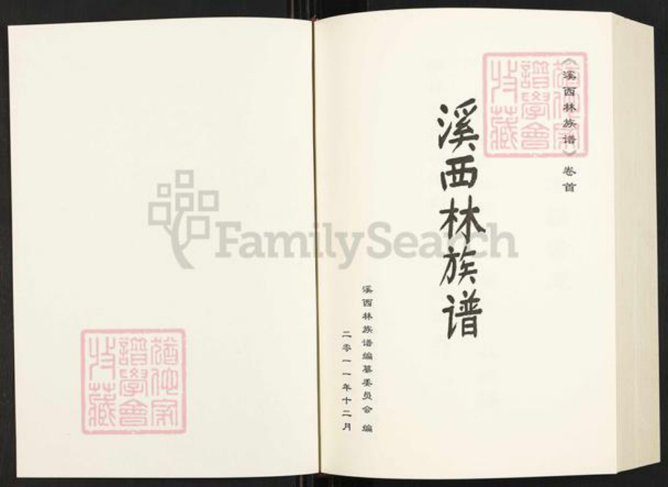 海南省文昌市文教镇林氏族谱-溪西林族谱.pdf电子版插图1