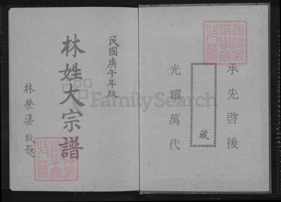 广东省潮州市饶平县饶洋镇林氏族谱-林姓大宗谱.pdf电子版插图1