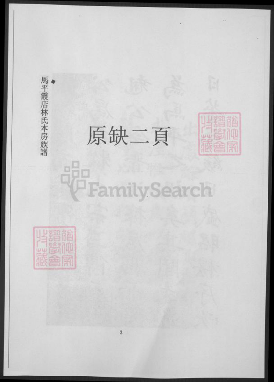 福建省泉州市南安市林氏族谱-台湾文献汇刊. 马平霞店林氏本房族谱.pdf电子版插图4 福建省泉州市南安市林氏族谱-台湾文献汇刊. 马平霞店林氏本房族谱.pdf电子版插图4