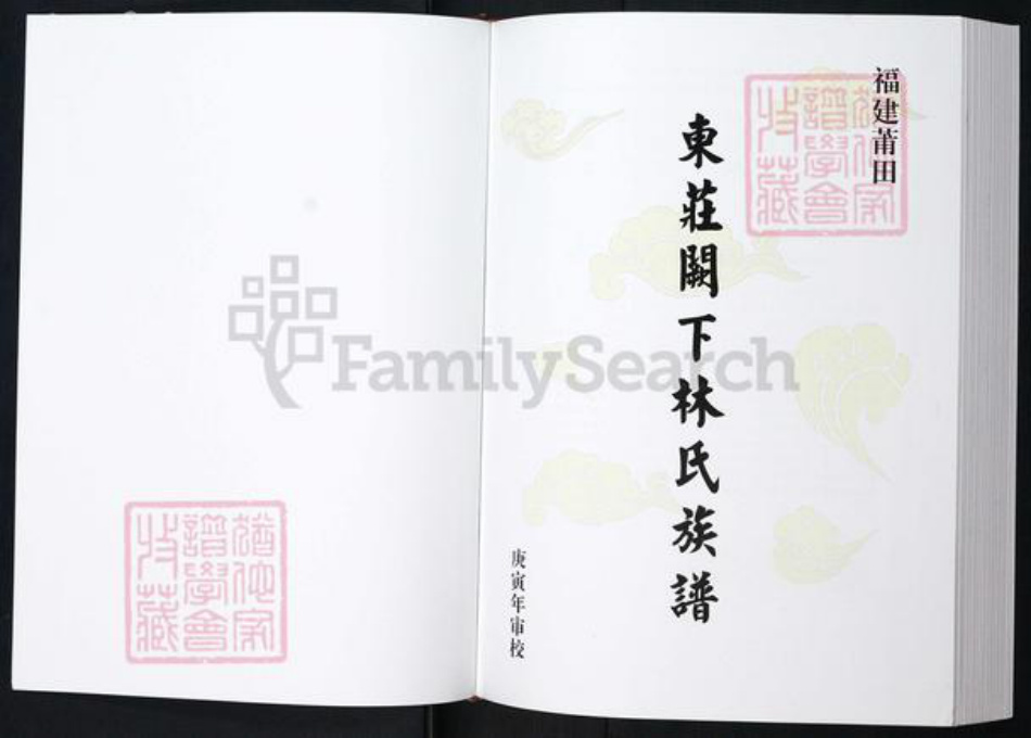 福建省莆田市林氏族谱-东庄阙下林氏族谱.pdf电子版插图1