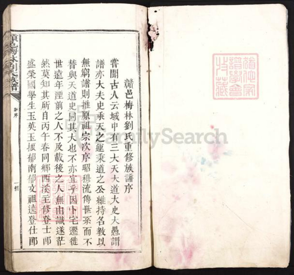 江西省赣州市赣县区刘氏族谱-赣邑梅林刘氏族谱.pdf电子版插图1