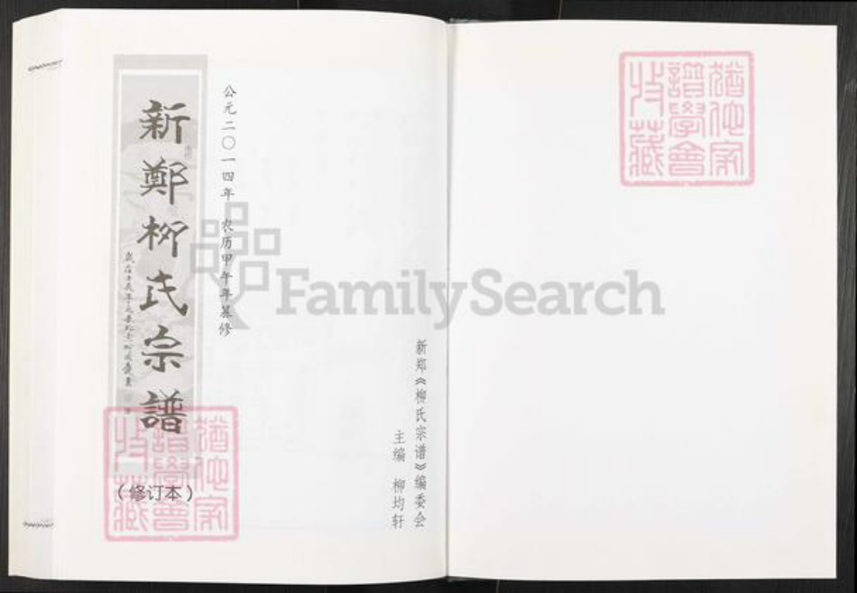 河南省郑州市新郑市柳氏族谱-河南新郑柳氏宗谱.pdf电子版插图1