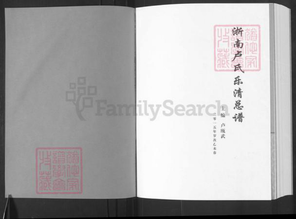 浙江省温州市乐清市蒲岐镇卢氏族谱-浙南卢氏乐清总谱.pdf电子版插图1