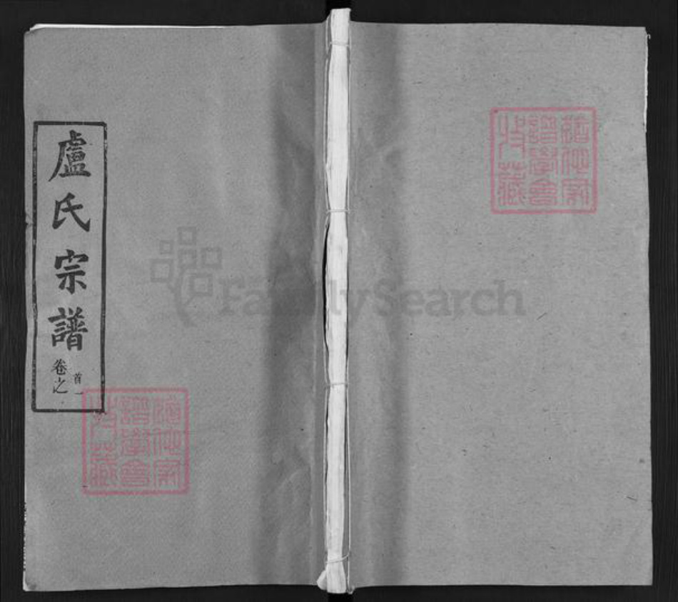 湖北省武汉市新洲区卢氏楷模堂族谱-卢氏宗谱.pdf电子版