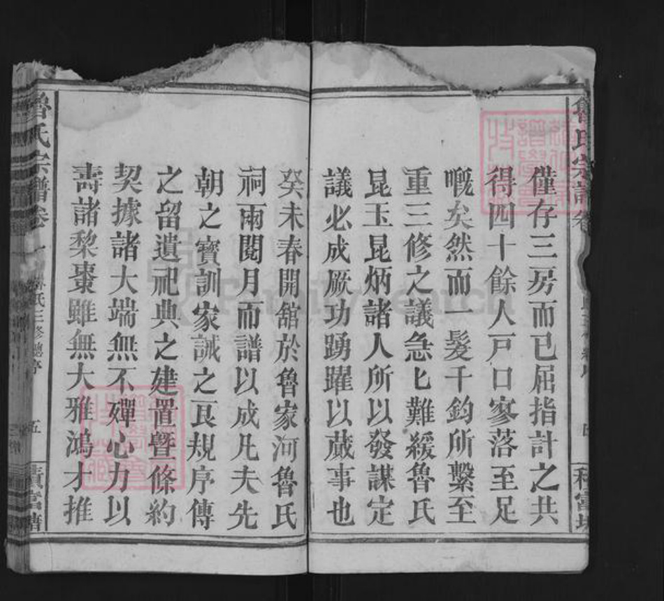 湖北省黄冈市罗田县鲁氏积富堂族谱-鲁氏宗谱.pdf电子版插图5 湖北省黄冈市罗田县鲁氏积富堂族谱-鲁氏宗谱.pdf电子版插图5