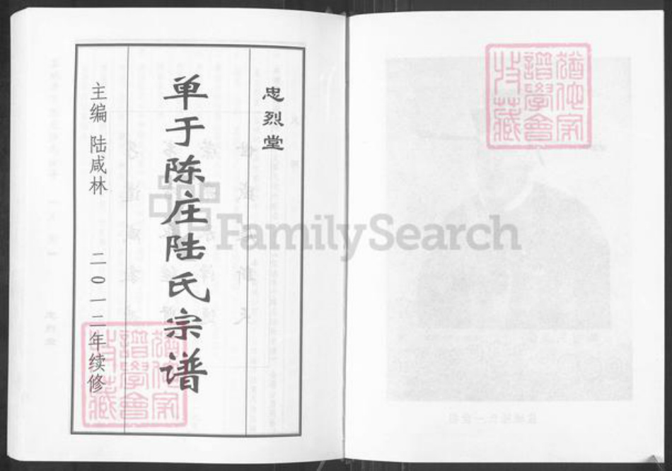 江苏省盐城市盐都区陆氏忠烈堂族谱-单于陈庄陆氏宗谱.pdf电子版插图2