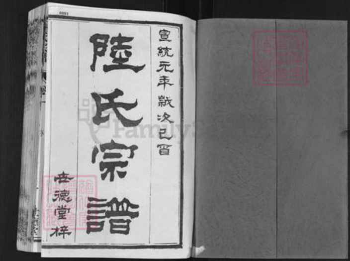 江苏省盐城市亭湖区陆氏世德堂族谱-盐城陆氏宗谱.pdf电子版插图1