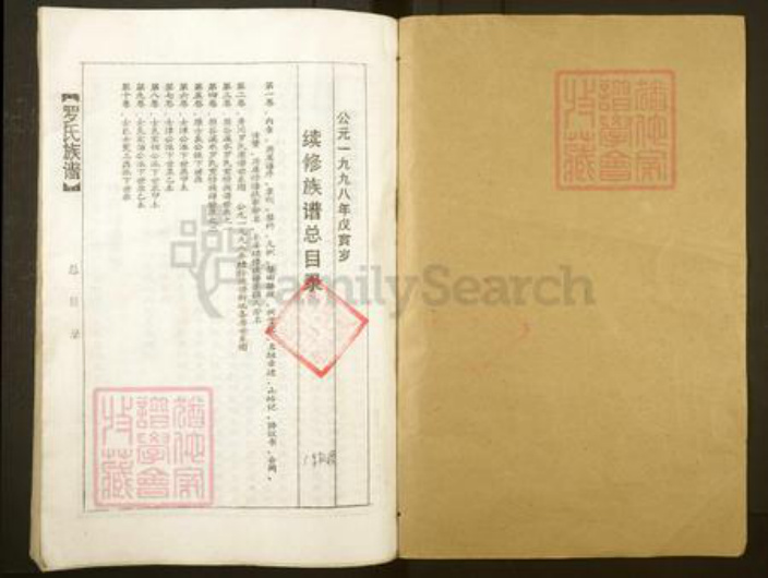 广东省韶关市罗氏族谱-罗氏族谱.pdf电子版插图1