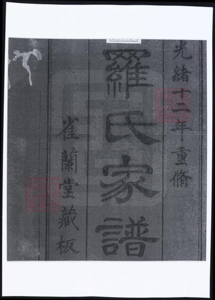 浙江省宁波市余姚市区余姚罗氏雀兰堂族谱-姚江罗氏家谱 [8卷,首1卷].pdf电子版插图1