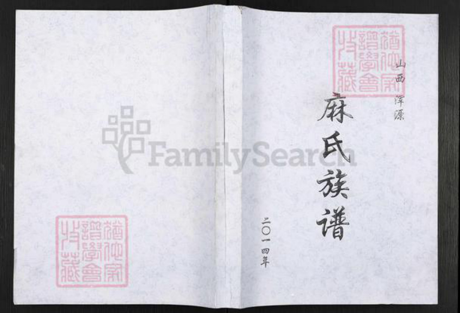 山西省大同市浑源县麻氏族谱-麻氏族谱.pdf电子版