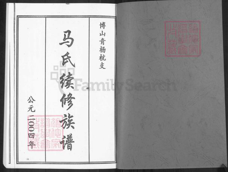 山东省淄博市博山区马氏族谱-马氏族谱.青杨杭世系.pdf电子版插图1