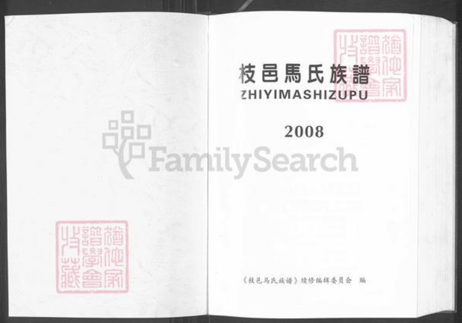 湖北省宜昌市枝江市董市镇马氏绛帐堂族谱-枝邑马氏族谱.pdf电子版插图1