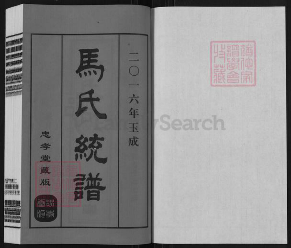 江苏省无锡市锡山区鹅湖镇马氏忠孝堂族谱-马氏统谱.延祥乡支杨巷派.pdf电子版插图1