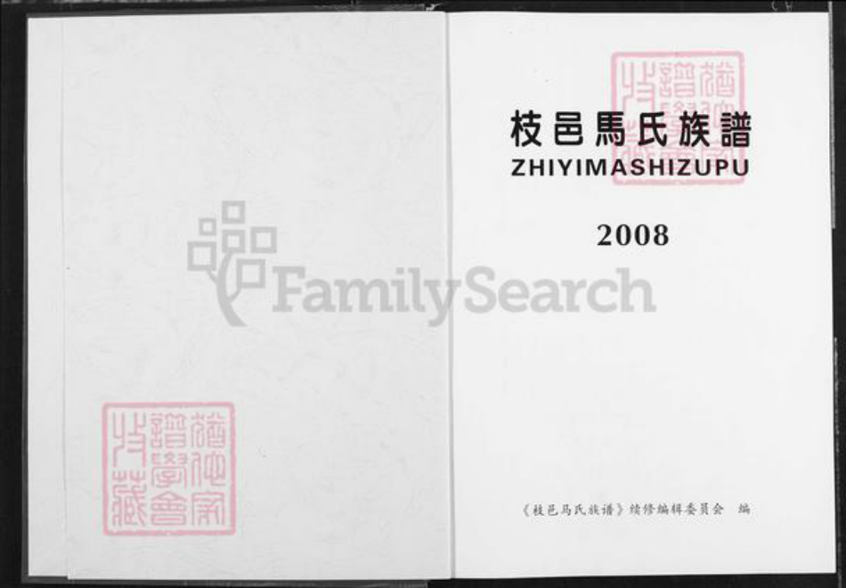 湖北省宜昌市枝江市董市镇马氏绛帐堂族谱-枝邑马氏族谱.pdf电子版插图1