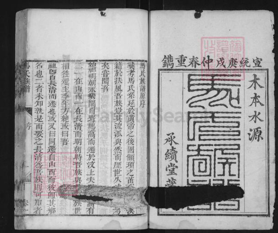 山东省济宁市汶上县马氏承续堂族谱-汶邑马氏族谱.pdf电子版插图1