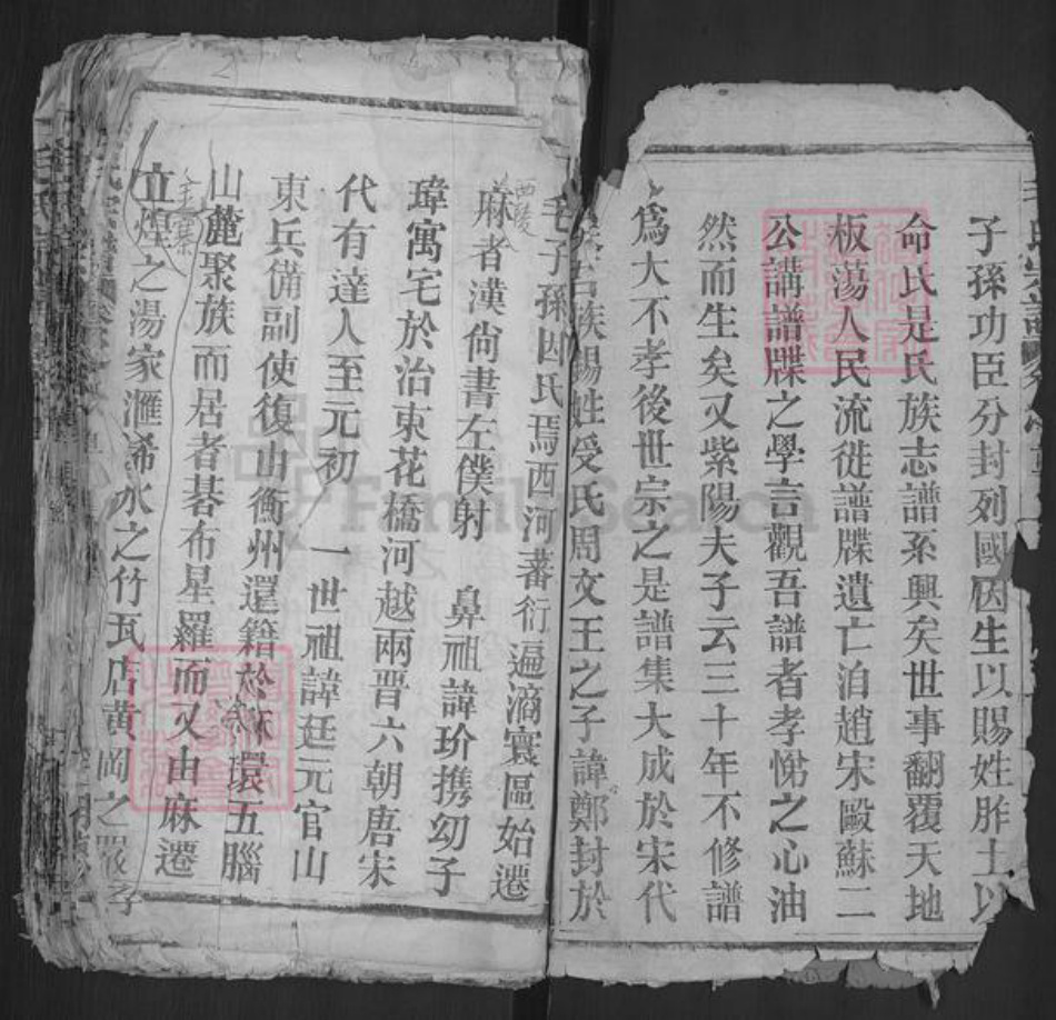 湖北省黄冈市麻城市毛氏明德堂族谱-毛氏宗谱.pdf电子版插图2
