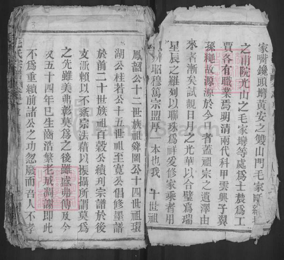 湖北省黄冈市麻城市毛氏明德堂族谱-毛氏宗谱.pdf电子版插图3